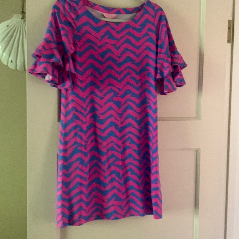 Lilly blue and pink dress